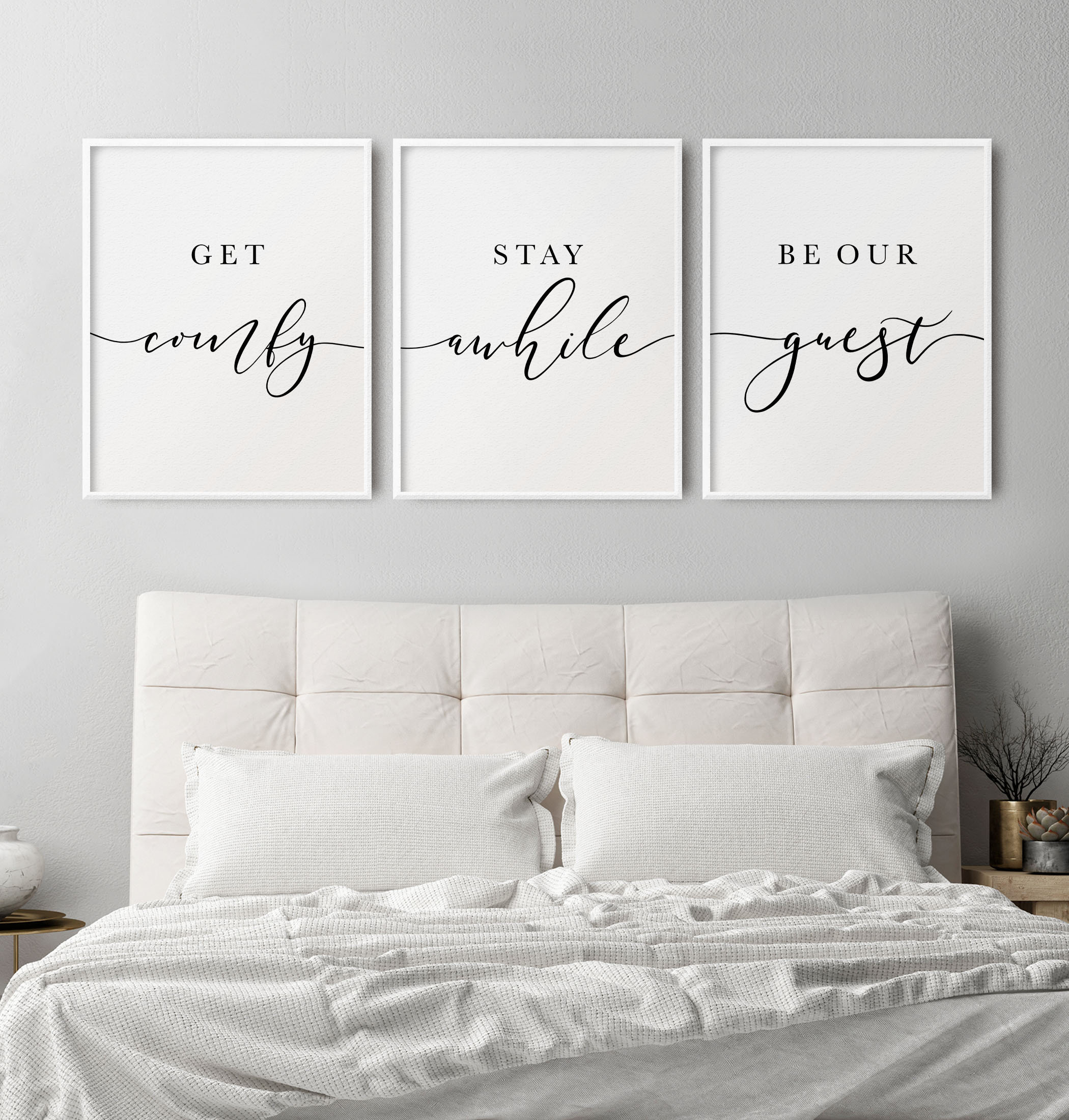Get Comfy Stay Awhile Be Our Guest Guest Room Above Bed Etsy Israel