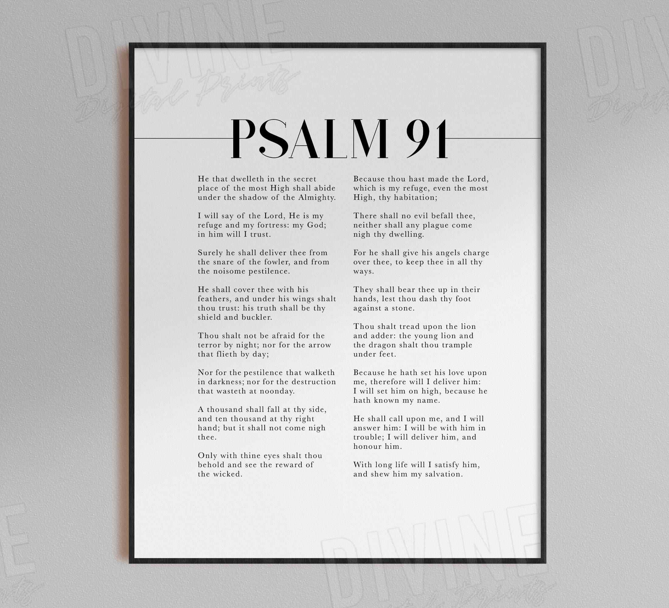Full Psalm Scripture 91 King James Version Popular Bible Etsy full-psalm-scripture-91-king-james-version-popular-bible-etsy