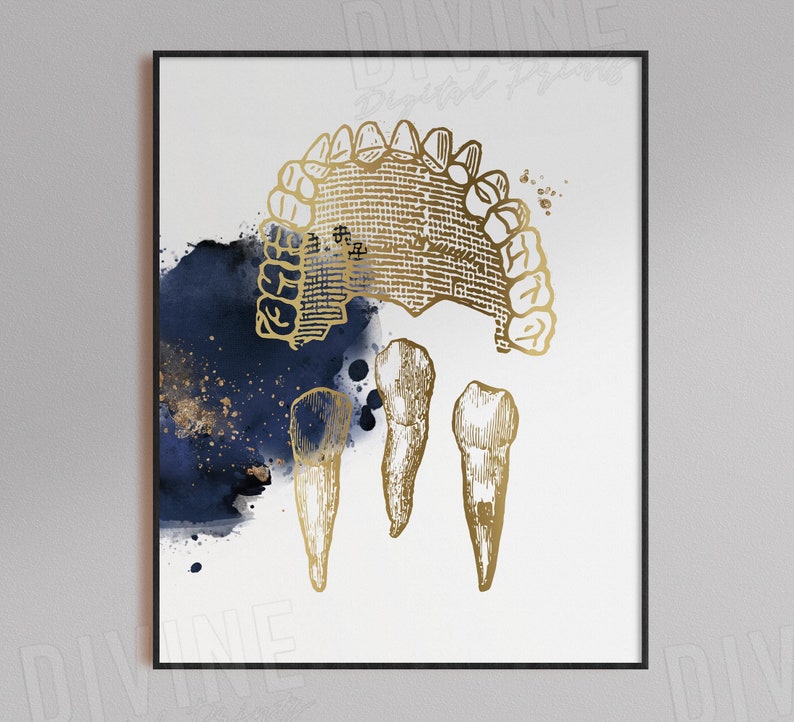 Dentist Clinic Art Dentistry Office Wall Art Orthodontics Etsy