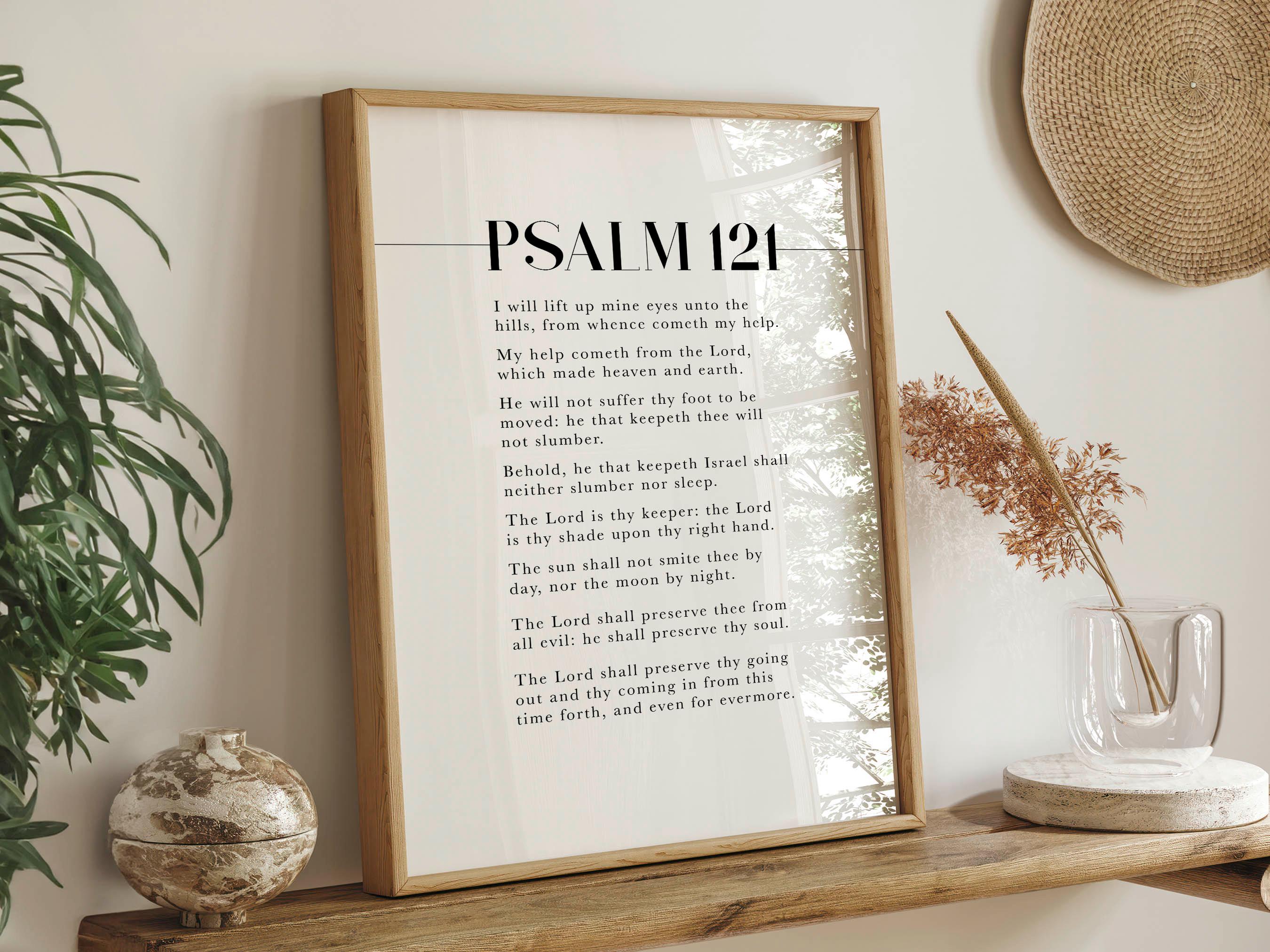 Psalm 121 KJV Bible Verse Print: Christian Home Decor (digital Download ...