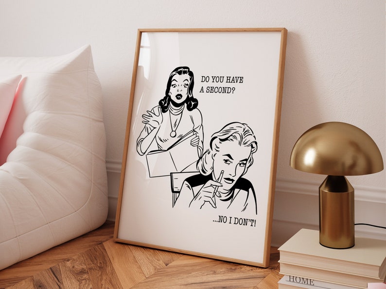 Office Wall Art Decor, Work From Home Funny Art, Fun Coworker Bestie