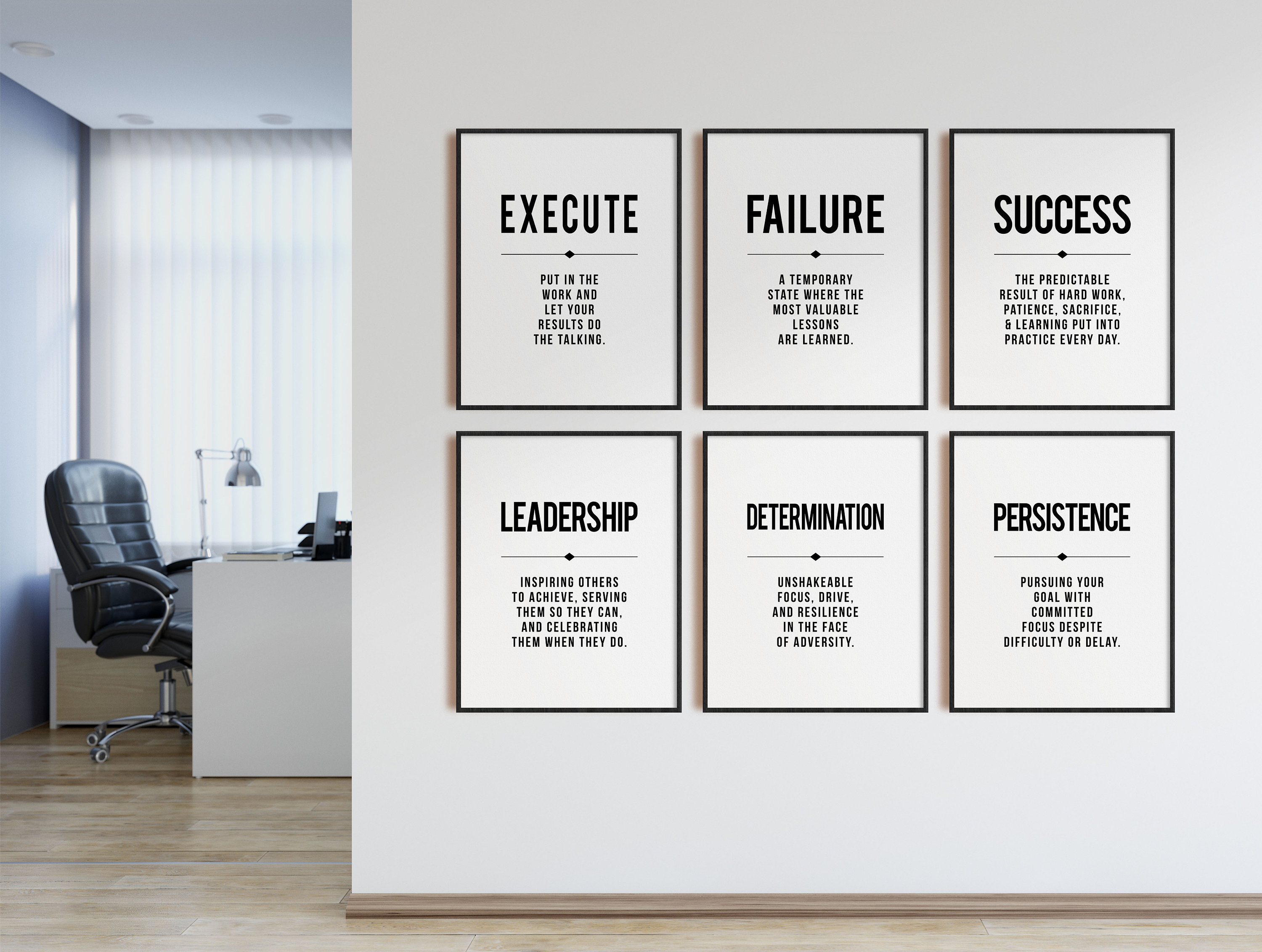 Buy Modern Office Wall Art Success Quote Business Workplace Online in
