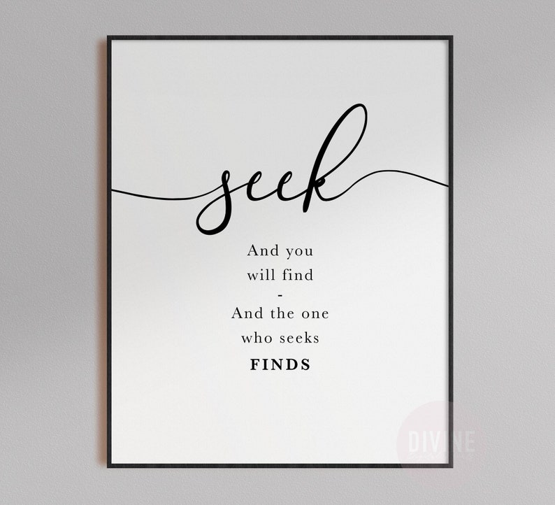 Scripture matthew 7 esv bible verse wall art bible quote set etsy