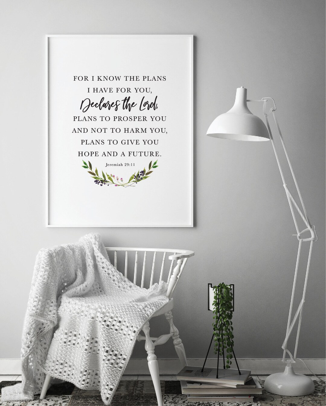 Bible Verse Printable, Scripture Wall Art, Christian Decor, Hope Quotes ...