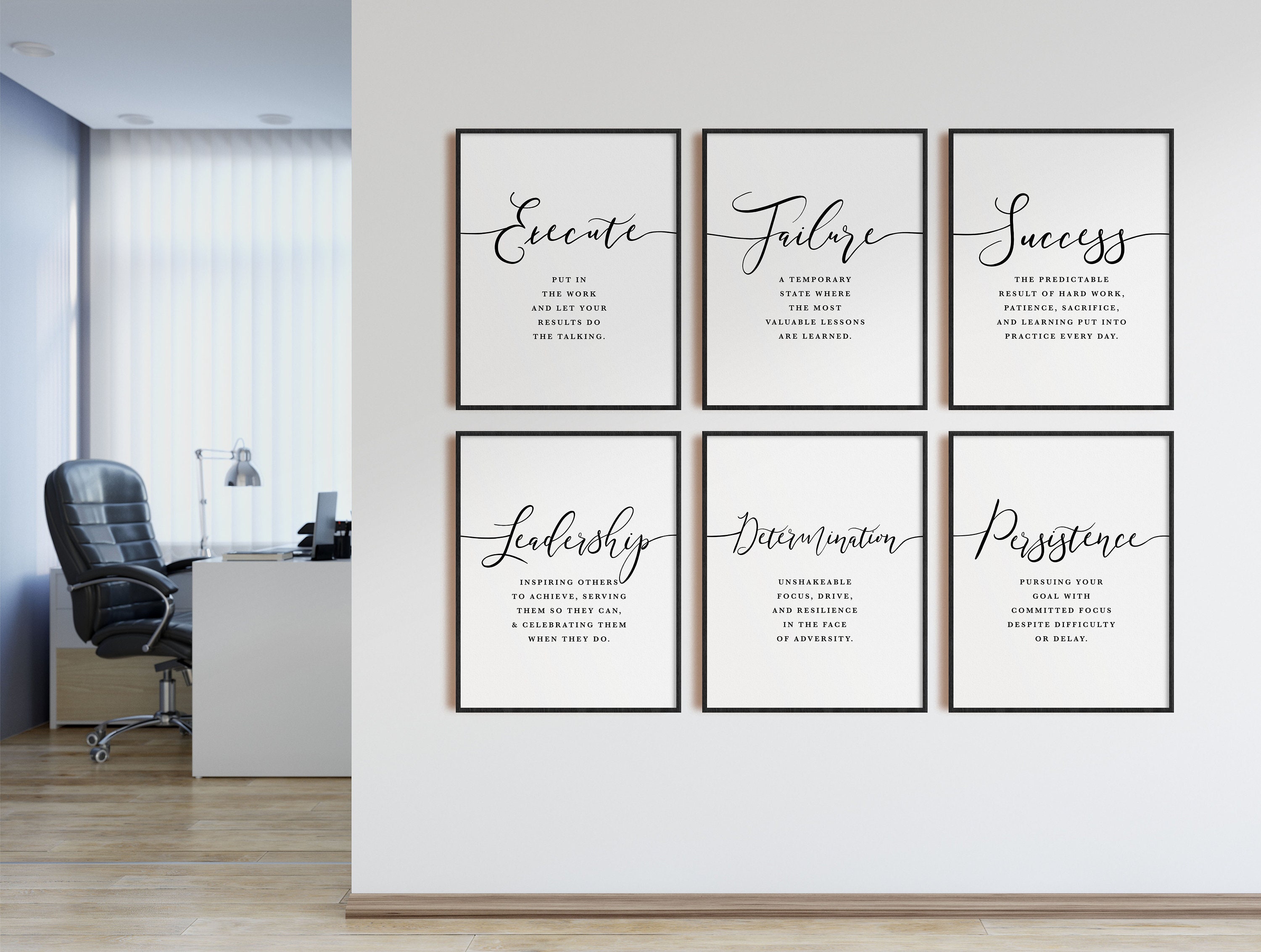 Success Quotes Business Wall Art Modern Office Decor - Etsy India