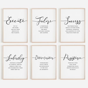 Success Quotes Business Wall Art Modern Office Decor - Etsy
