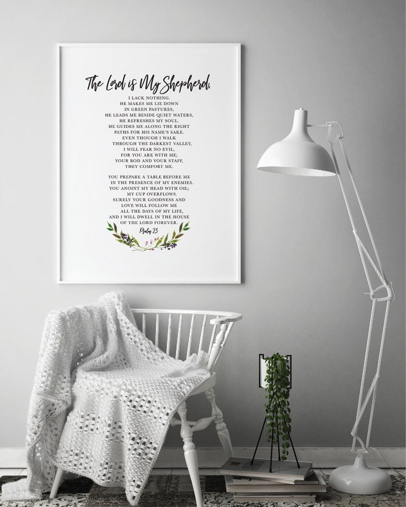 Scripture Print Christian Wall Art Bible Quotes Bible Verse | Etsy