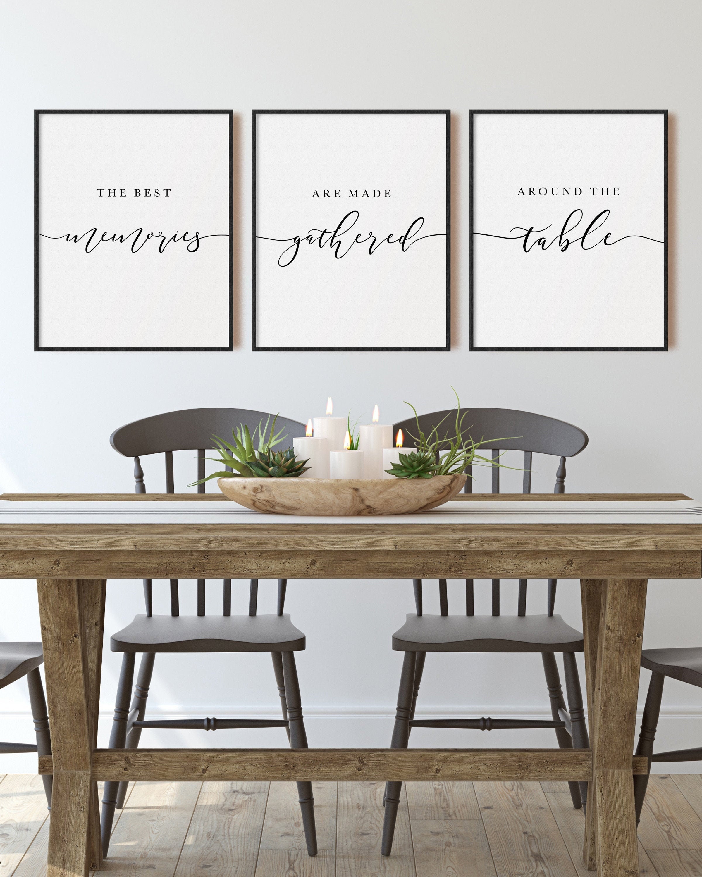 Decoración de la pared del comedor impresiones de la cocina | Etsy