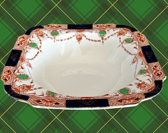 Carlisle Ware Burgess Bros Longton vintage 1920s deep serving bowl made in England