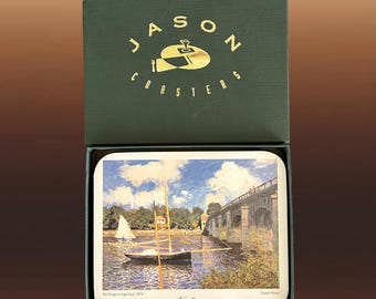 Vintage Jason Coasters: The Seasons, Old Masters Paintings, 1980s, New Zealand Made