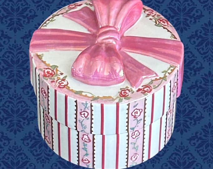 Featured listing image: Vintage Ardleigh Elliott Porcelain Music Box: A Mother's Love Heirloom