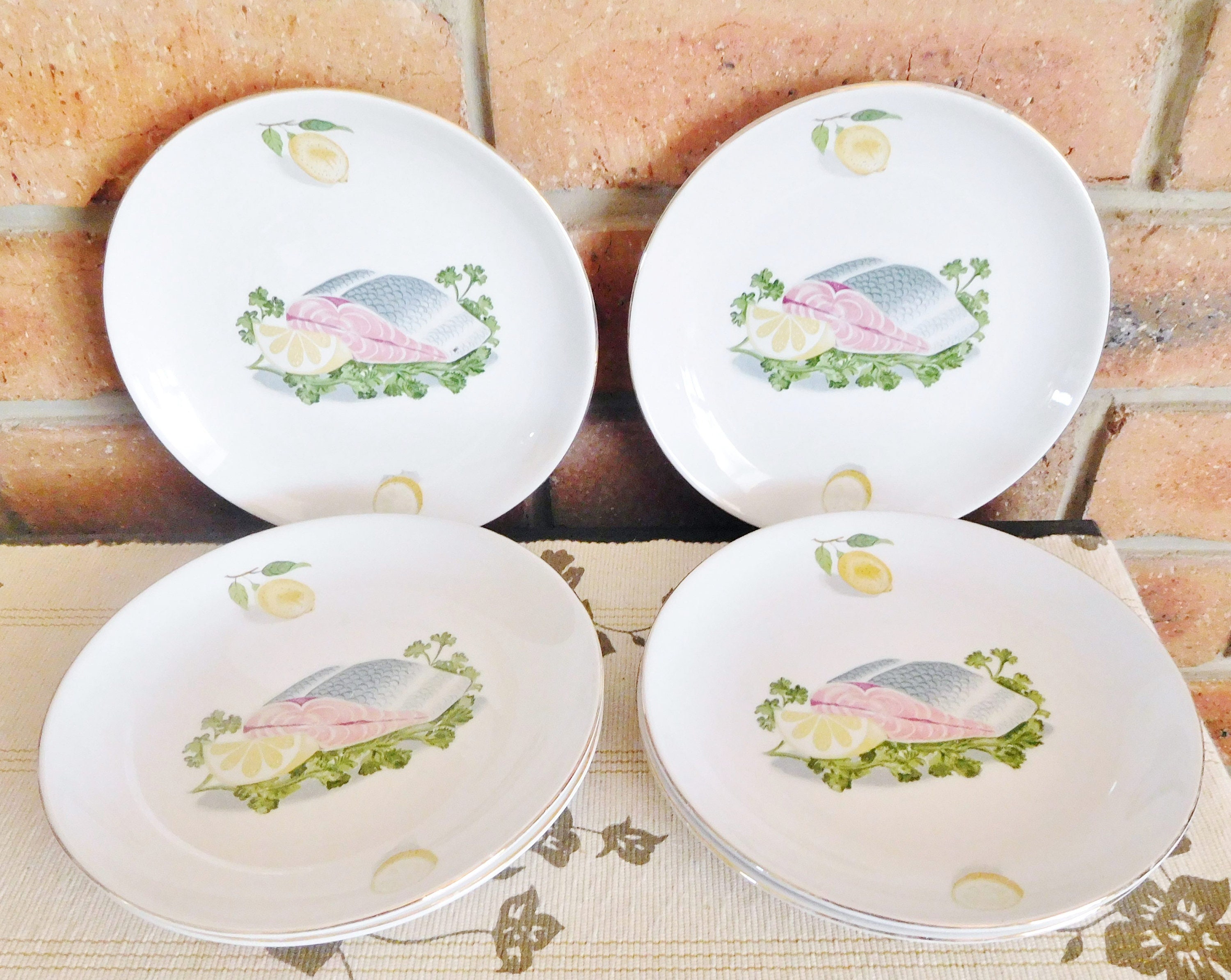 World's Finest Ironstone oven proof set of 6 side plates, made in Japan