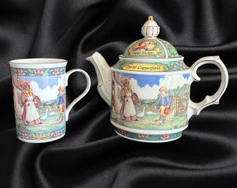 Sadler England David Copperfield Teapot & Mug Set, Charles Dickens Collection