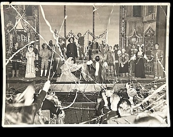 Katherine Hepburn and Robert Helpmann 1955 South Australia black and white theatre production press release photograph