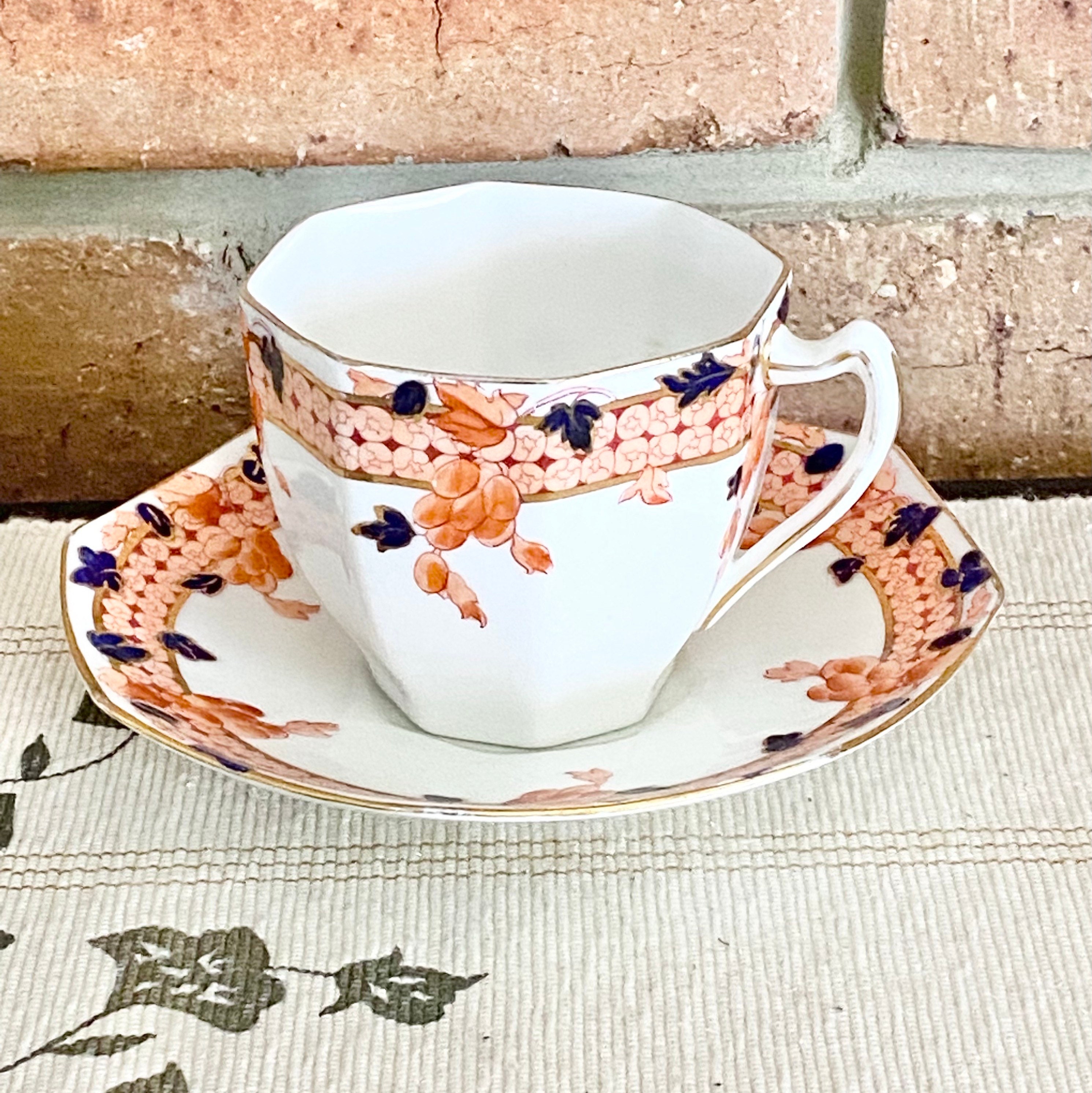 Royal Doulton Art Deco Era 1920s Fine Bone China Imari Style Etsy