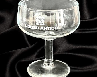 Rosso Antico single vintage 1970s coupe glass