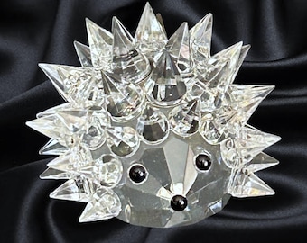 Swarovski Crystal vintage 1980s small hedgehog figurine designed by Max Schreck