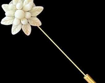 Upcycled boho style vintage 1950s gold tone stick pin