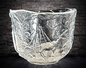 Kosta Boda 1970s Rhapsody by Kjell Engman crystal glass ovoid vase in original box