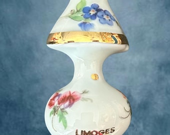Monarch Limoges France vintage 1980s fine French porcelain lampshade dollhouse miniature 4.5cm