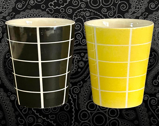 Featured listing image: Vintage Waechtersbach Germany Pottery Sipper Cups - 1970s Retro Pair