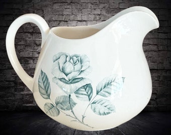 Ridgway Staffordshire England bone china vintage 1950s Memory Rose jug pitcher