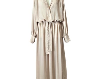 Cote D'Azur vintage 1990s button front waisted dress size 8