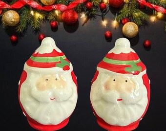 Vintage kitsch Santa salt and pepper shakers