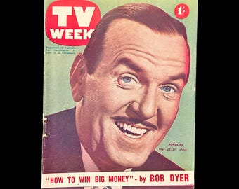 TV Week Adelaide May 1960 vintage small size tv magazine