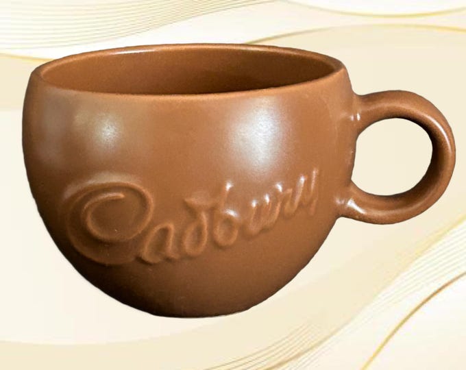 Featured listing image: Cadbury vintage 1990s hot chocolate, cocoa ceramic promotional mug