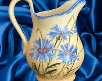 Silesia Porcelain Poland vintage 1950s hand painted and finished creamer
