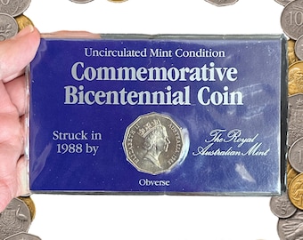 Royal Australian Mint Commemorative Bicentennial Coin 1988 proof