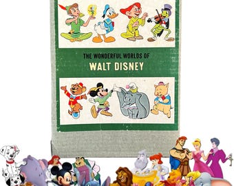 The Wonderful Worlds of Walt Disney hardcover 4 book set issued 1965