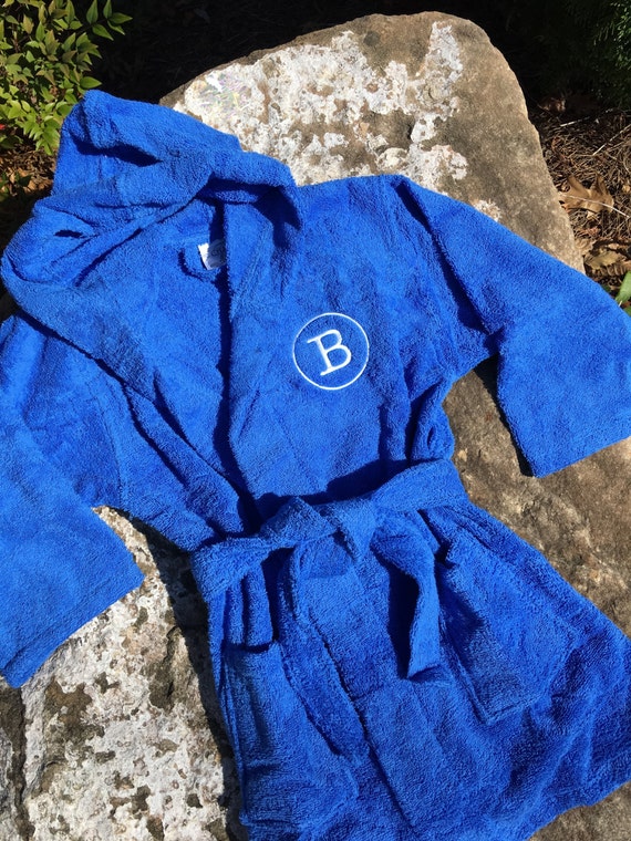 personalised terry towelling bathrobes
