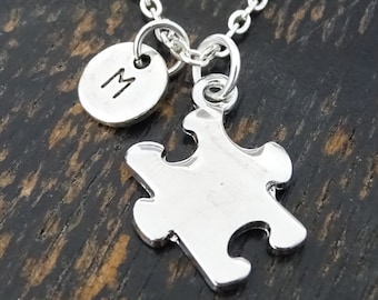 Autism Necklace, Autism Charm, Autism Pendant, Autism Jewelry, Autism Awareness Jewelry, Autism Teacher Gift, Autism Gift, Autism Mom