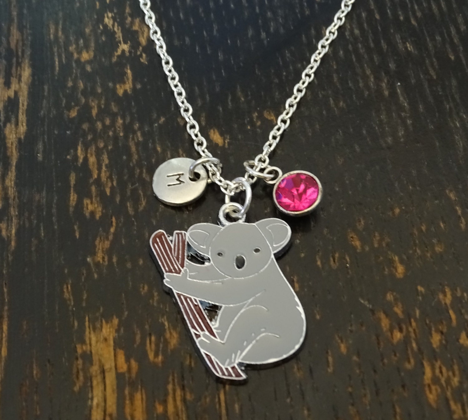 Koala Necklace Koala Charm Koala Pendant Koala Jewelry Etsy