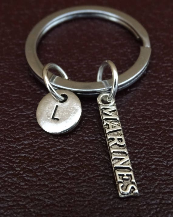 Marine Keychain Custom Keychain Custom Key Ring Marine Etsy