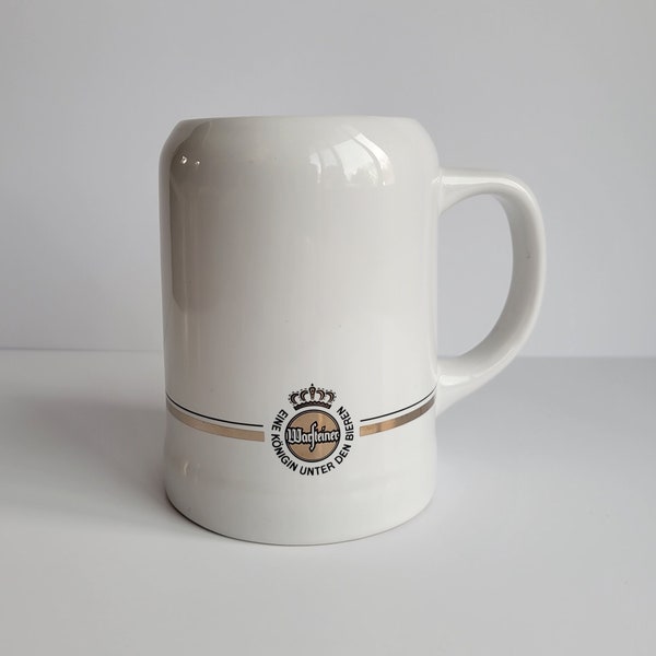 Warsteiner 0.5L White Beer Stein - Eine Königin unter den Bieren- Rastal - Mug