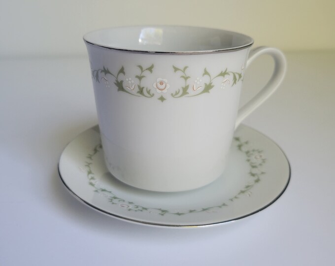 Vintage Sheffield Fine China Japan Elegance 502 T Tea Cup and Saucer 8