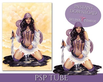 PSP Tagger Tube Lovers 78 Tarot Elements Fairy Fantasy Digital Scrapbooking Download PSD Graphic