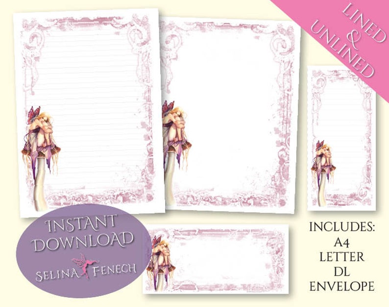 Free printable fairy paper picture