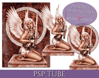 PSP Tagger Tube - Torn - Angel Fantasy Digital Scrapbooking Download PSD Graphic