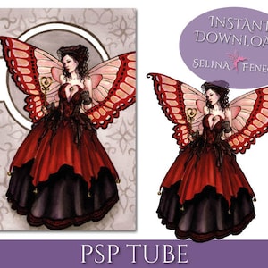 PSP Tagger Tube - Queen Mab - Fairy Fantasy Digital Scrapbooking Download PSD Graphic