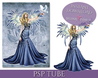 PSP Tagger Tube - Choirs Angel Seraphina - Fantasy Digital Scrapbooking Download PSD Graphic