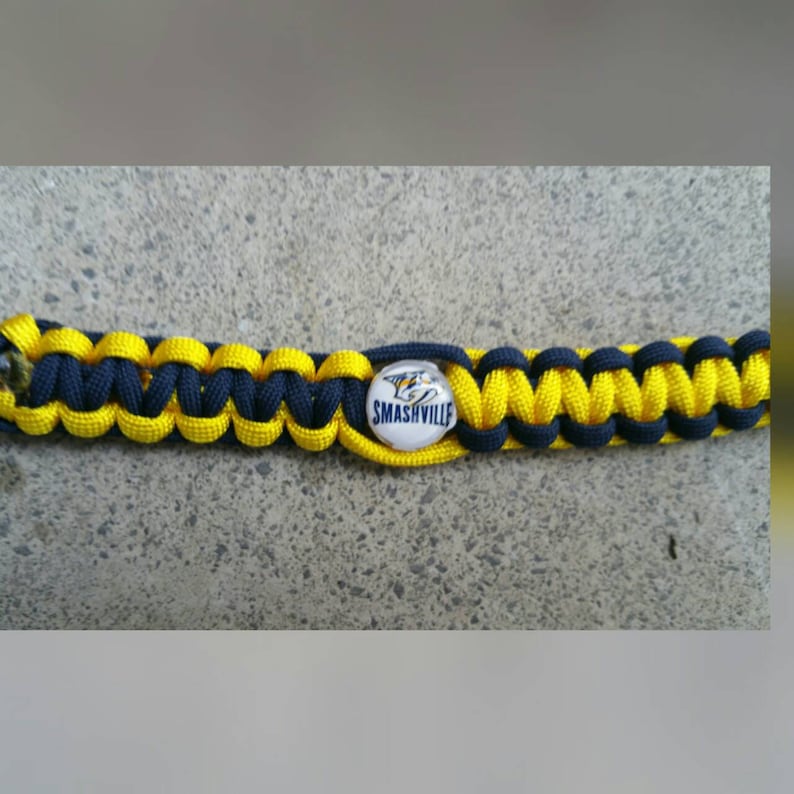 Nashville Predators paracord bracelet your choice of image