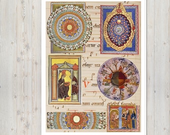 Hoja de pegatinas de Hildegard, versión 2