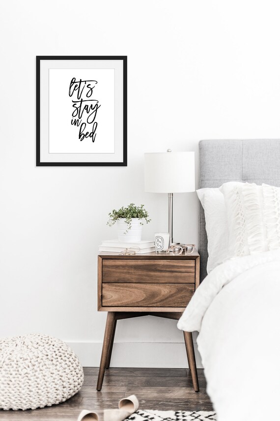 Let S Stay In Bed Bedroom Decor Newlywed Gift Master Bedroom Decor Bedroom Artwork Home Decor