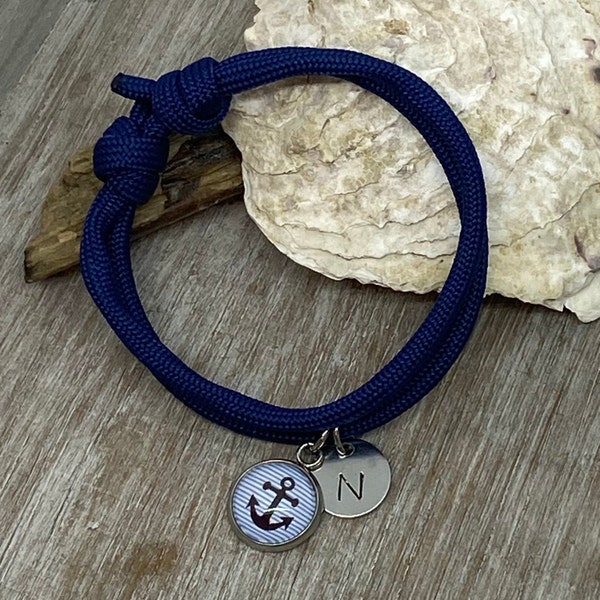Ankerarmband mit Buchstaben - Muttertagsgeschenk