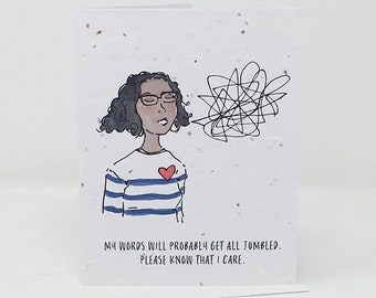 Zero-waste plantable greeting card - Jumbled words