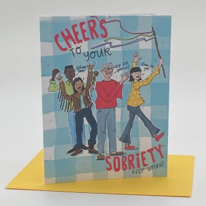 Carte de voeux durable de célébration d'anniversaire de fleurs sauvages à planter, zéro déchet - Sober Cheers
